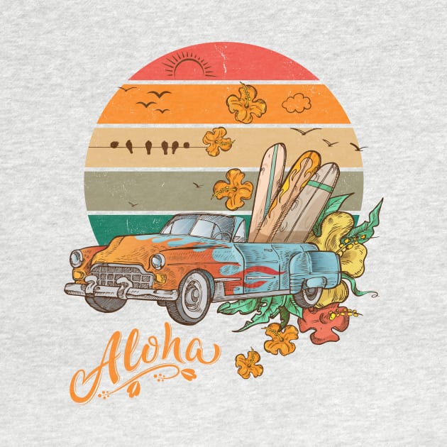 Aloha Vintage Hawaii Convertible by soulfulprintss8